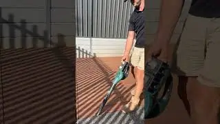 Cleaning off a fresh Trex Composite deck