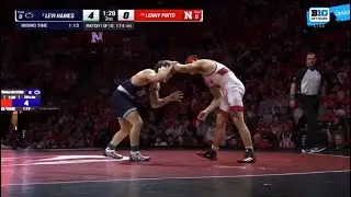 Levi Haines(PSU) vs Lenny Pinto(NEB) 1/17/25 (Jeff Byers Radio Call)