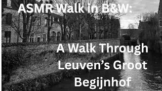 Slow travel in Leuven, Belgium | Groot Begijnhof in Black & White #leuven #belgium #travel #walk 