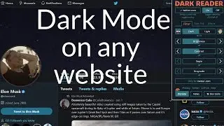 How To Dark Mode on any website | For Chrome and Firefox | 