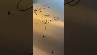 How to sign the letter R?❤️