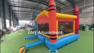 Commercial Grade Inflatables Bounce House Large Crayon Bouncy Castle Party Rental GMY Inflatables