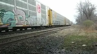 CSX 7887 Leads Mixed Freight & Autoracks - 1/23/2026