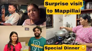 Surprise ஆ வந்த மாப்பிள்ளை 😱Spl dinner 😋Mama with Babyma