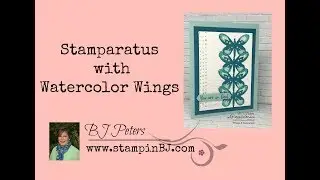 Stamparatus with Watercolor Wings