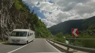 Pt5: 4K Road Trip Europe | Virtual Cycling Adventure from Innsbruck to Basel | Scenic Mountain Drive