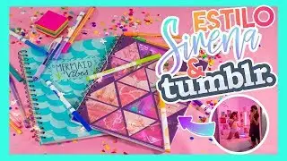 DIY - Decora Tus Libretas Estilo Sirena y Tumblr | Bellamontti Vlogs