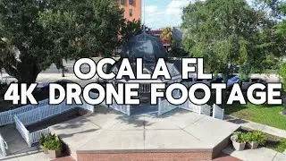 Ocala Fl Downtown 4k Drone Footage|