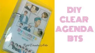 DIY AGENDA TRANSPARENTE BTS-CLEAR BINDER #FácileBarato #BTS #방탄소년단 #BTS_Dynamite