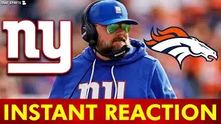 GIANTS CHOKE vs. Broncos | JOE SCHOEN LOSES GIANTS ANOTHER GAME | INSTANT REACTION
