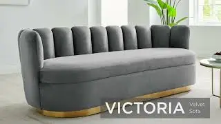 Victoria Performance Velvet Sofa