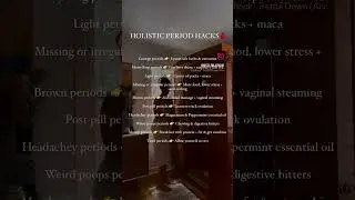 Holistic Period Hacks 🩸 #shorts