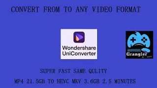 Ускоренная загрузка. Конвертация в HEVC MKV с помощью Wondershare Uniconverter.