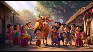 🐄 Gaiya Meri Gaiya | Cute Cow Song for Kids | 3D Animated Magical Afternoon Story
