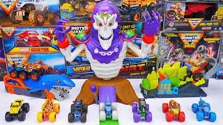 Monster Jam Collection Unboxing Review | Monster Jam Grim Take Down Playset