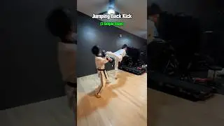 Here&rsquo;s how to perform a jumping back kick in 3 simple steps