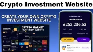 Crypto Investment Website | How To Create Crypto Investment Website | Crypto ROI Investment website