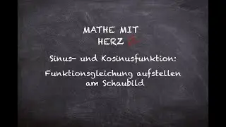 Sinus- und Kosinusfunktion: Funktionsgleichungen aufstellen am Schaubild