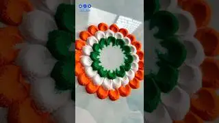 Ucha Asmase mera tiranga || 15 August status #rangoli #status #short #flowerrangoli #easyrangoli