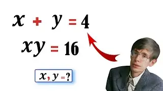 A Harvard University Interview Math Test | Can You Solve This For | x'y'
