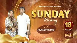 ✨Sunday Prayer Meeting | 18. Jan.2026 | Ravinder Singh Ministries