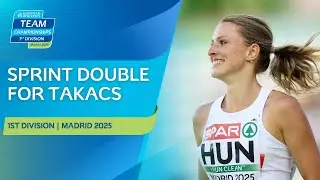 Bogl&aacute;rka Tak&aacute;cs completes 100m & 200m sprint double in Madrid! 🇭🇺