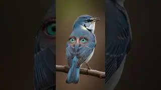 Human-Eyed Bird Viral Fantasy Stunning colors revealed #birds #wildlife #nature