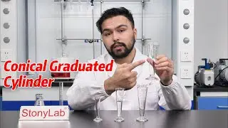 StonyLab Conical Measuring Cylinder &ndash; Space-Saving Precision! 🧪📏