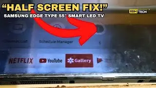 Samsung Edge LED TV Half Display Fix | DIY Repair Tutorial