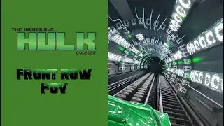 Incredible Hulk Coaster Front Row POV