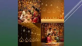 Deep Diya Curtain Decorative LED String Lights 3 Meter Warm White Plugin Lights #starlight #diwali
