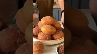 Fluffy Eggless donuts|bombilloni recipe #bomboloni #donuts #newsong  #dessert #deliciousdonuts