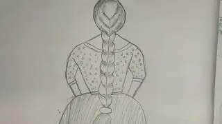 How to draw a girl | Easy girl drawing | Pencil drawing 