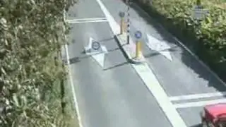 Chick Fails At Trying To Skip Toll blooper