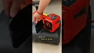 5 ton 12V DC automotive electric hydraulic jack with integrated air pump and electric wrench.