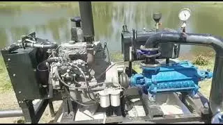 S433 Industrial SIMPSON engine pump set for sprinkler irrigation.