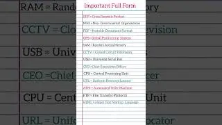 Full Form of CCTV,ATM,GPS,PDF,URL,RAM,NGO,CEO, #fullform #knowledge #gk #shortvideo