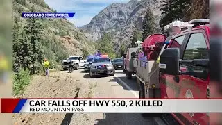 2 killed after vehicle drives off Red Mountain Pass in Colorado