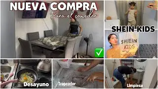 Desayuno🍳☀️/limpieza🧹EXTREMA en el BAÑO🚽MOTIVATE💪🏻estoy enferma🤒/ropa SHEIN KIDS para mis niñas👧🏻👧🏻👚
