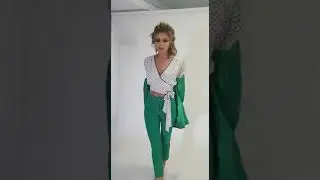 Completo verde elegnate