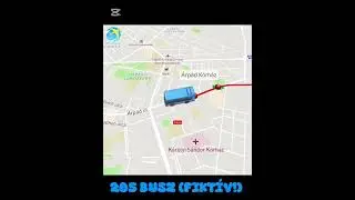 (FIKT&Iacute;V J&Aacute;RAT!) Budapest 205 busz &uacute;tvonala: F&oacute;t, Auchan &aacute;ruh&aacute;z - De&aacute;k Ferenc t&eacute;r M.