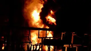 Explosion Causes Massive Fire At Electrical Substation in Dallas