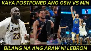 Dahilan sa pag postponed ng Warriors vs Wolves. Lebron lilipat na. Booker at Giannis out