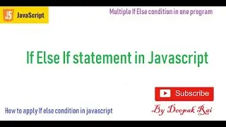 IF Else IF Statement in Javascript