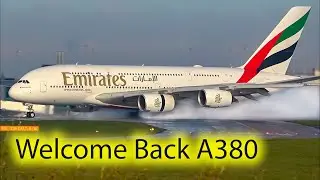 🐳 The Whale Returns to Manchester Airport | Emirates A380
