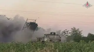 Russian Uragan missiles hit strongholds of Ukraine on the right bank of the Dnieper