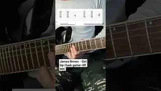 Easy guitar tab: James Brown - Get Up (sex machine)