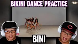 TWINS REACT TO BINI | BIKINI Dance Practice | It's 37 minutes.... LOL #BINI