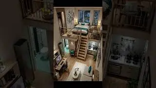 Cozy Loft Apartment with Warm Lighting and Stylish Interior ✨🏡