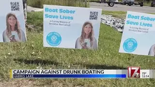 Campaign against drunk boating at Harris Lake